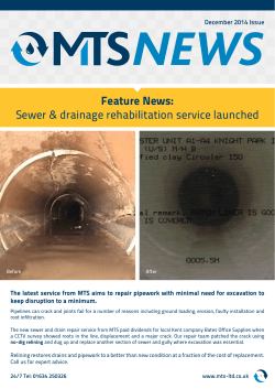 Download Newsletter - MTS Cleansing Services Ltd