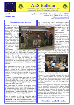 AES Bulletin December 2014