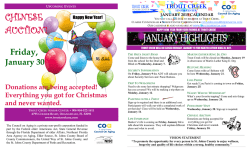 Downloadable pdf of the Calendar and Menu