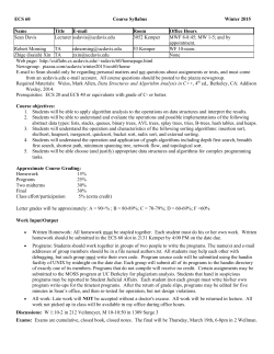 ECS 60 Syllabus - CS-CSIF