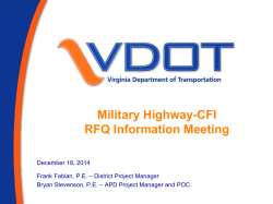 RFP Project Information Meeting Presentation