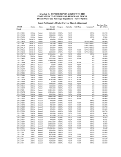 Tender Prices
