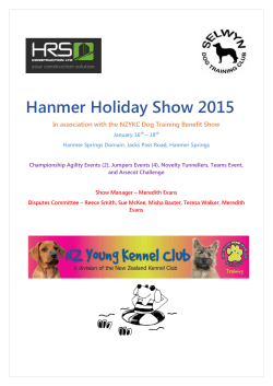 Hanmer Holiday Show 2015