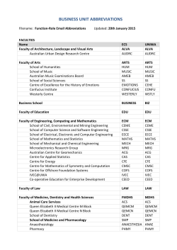 Approved Abbreviations List (pdf) - The University of Western Australia
