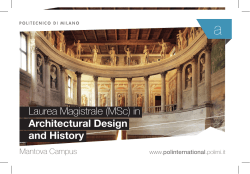 in Architectural Design and History