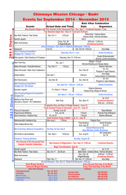 Badri 2014-2015 Calendar (PDF)