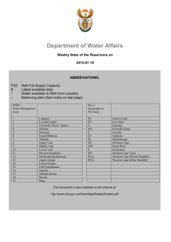 Department of Water Affairs
