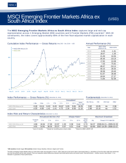 MSCI Emerging Frontier Markets Africa ex South Africa Index