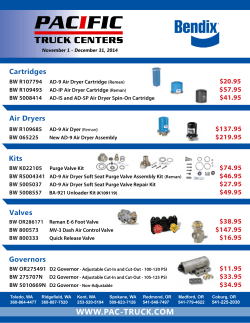 41.95 Cartridges Air Dryers