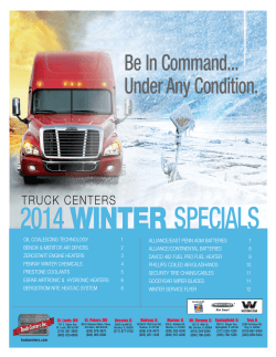 Parts Specials - Truck Centers Inc.