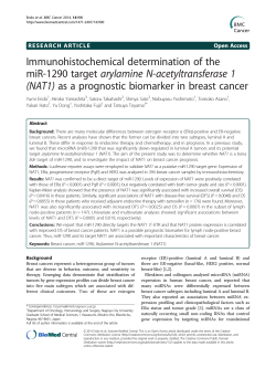 Immunohistochemical determination of the miR