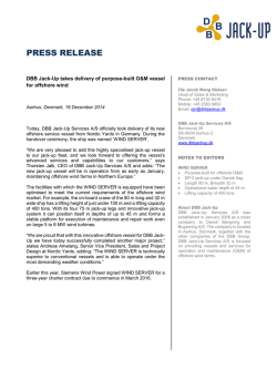 Download full press release - DBB Jack-Up
