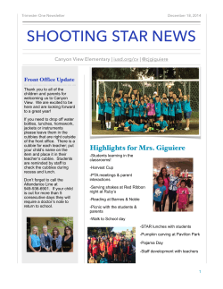 CV Newsletter 12.14 - Irvine Unified School District