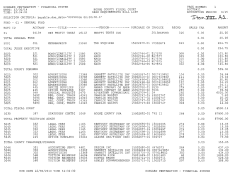 Invoice Report - Boone County Kentucky