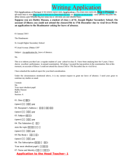 Writing Application