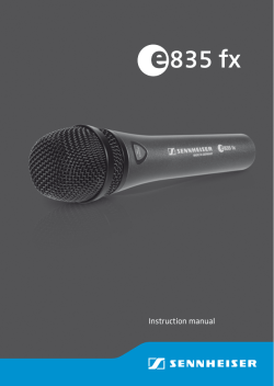 e 835 fx - Sennheiser