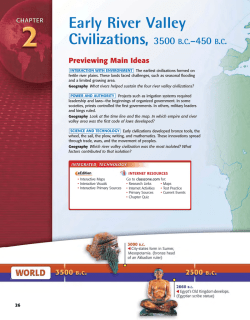 Early River Valley Civilizations, 3500 B.C.&ndash;450 B.C.