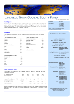 Lindsell Train Global Equity Fund