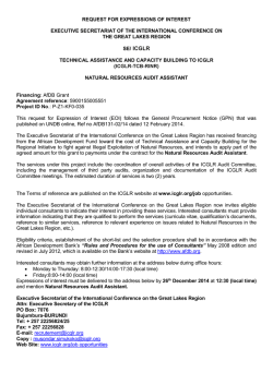 SE/ ICGLR - African Development Bank