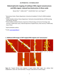 Dielectrophoretic trapping of multilayer DNA origami nanostructures