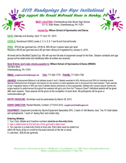 Invitation Letter - Wilson School Of Gymnastics And Dance