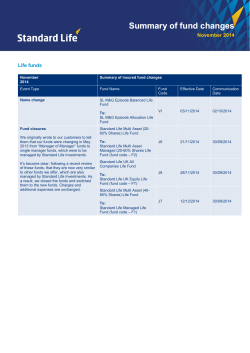 November 2014 fund updates (PDF, 154KB)