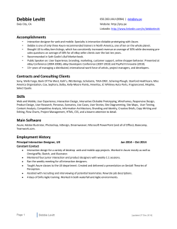 Resume - Ptype