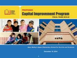 Capital Improvement Plan Presentation