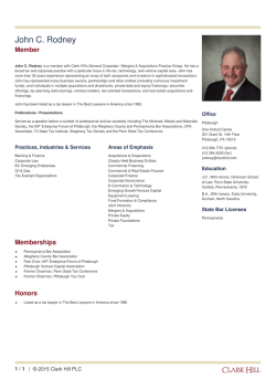 John C. Rodney - Clark Hill PLC