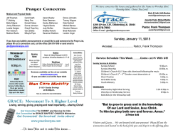 Grace Bulletin - Grace Baptist Church