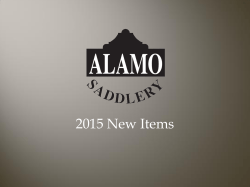 2015 Catalog - Alamo Saddlery