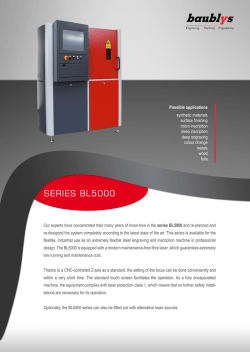 Series BL5000 Flyer - Baublys Laser GmbH