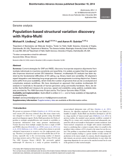 Population-based structural variation discovery with