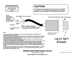 HPS-SS-01 0-100 psi Pressure Sender