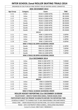 schedule - skatingpune