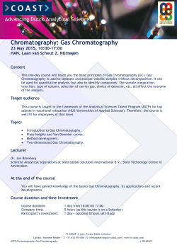 Chromatography: Gas Chromatography - TI