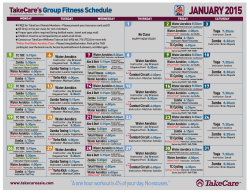 Wellness Calendar - TakeCare Insurance