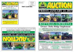 Flyer - DeWitt Auction Company