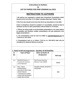 INSTRUCTION TO AUTHORS - iricen