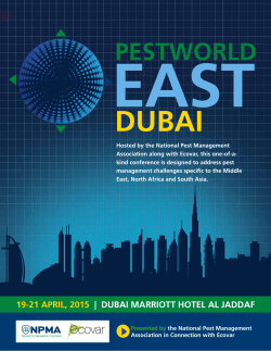 east 19-21 april, 2015 | dubai marriott hotel al jaddaf