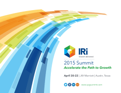 2015 IRI Summit Brochure