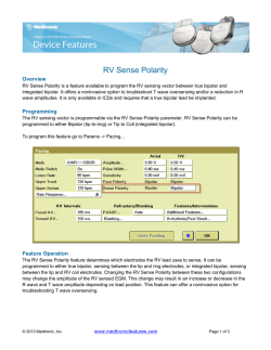 RV Sense Polarity