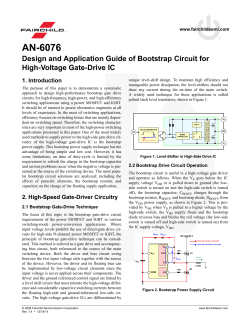 AN-6076 Design and Application Guide of Bootstrap Circuit for High