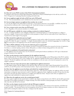 HELPFUL SUGGESTIONS WHEN SPONSORING AN APPLICANT