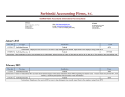 Serbinski Accounting Firms, P.C.