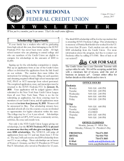 Elegant Newsletter - SUNY Fredonia Federal Credit Union