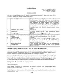 Download NIT - Northern Railway