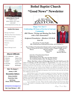 Learn More on Page 6 of the January 2015 Newsletter