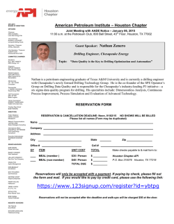 Reservation Form - API