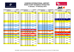 DUNEDIN INTERNATIONAL AIRPORT BASE FLIGHT